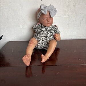 Adorable reborn silicone, doll, realistic